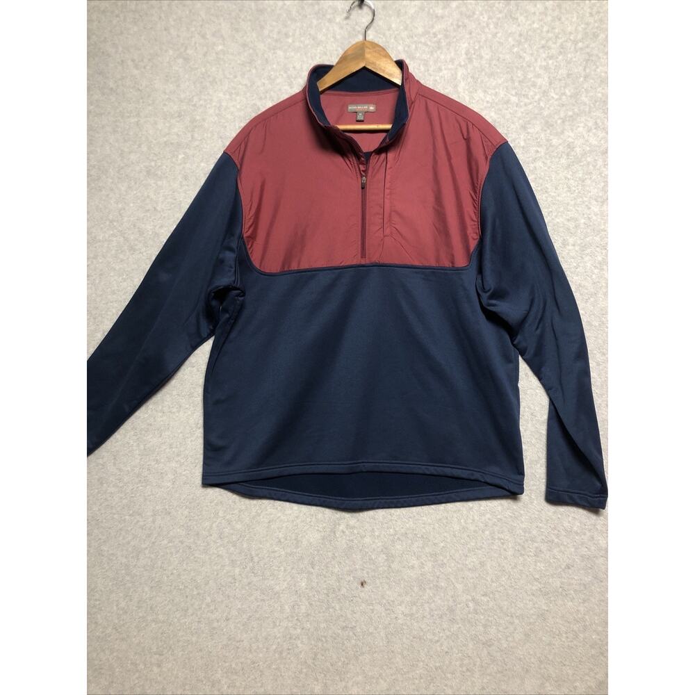 Peter Millar Crown Sport Cameron Hybrid Half Zip Lightweight Pullover Mens XL